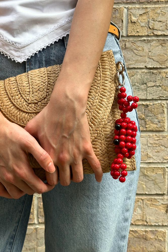 Crab Beaded Charm – Keychain or Bag Accessory