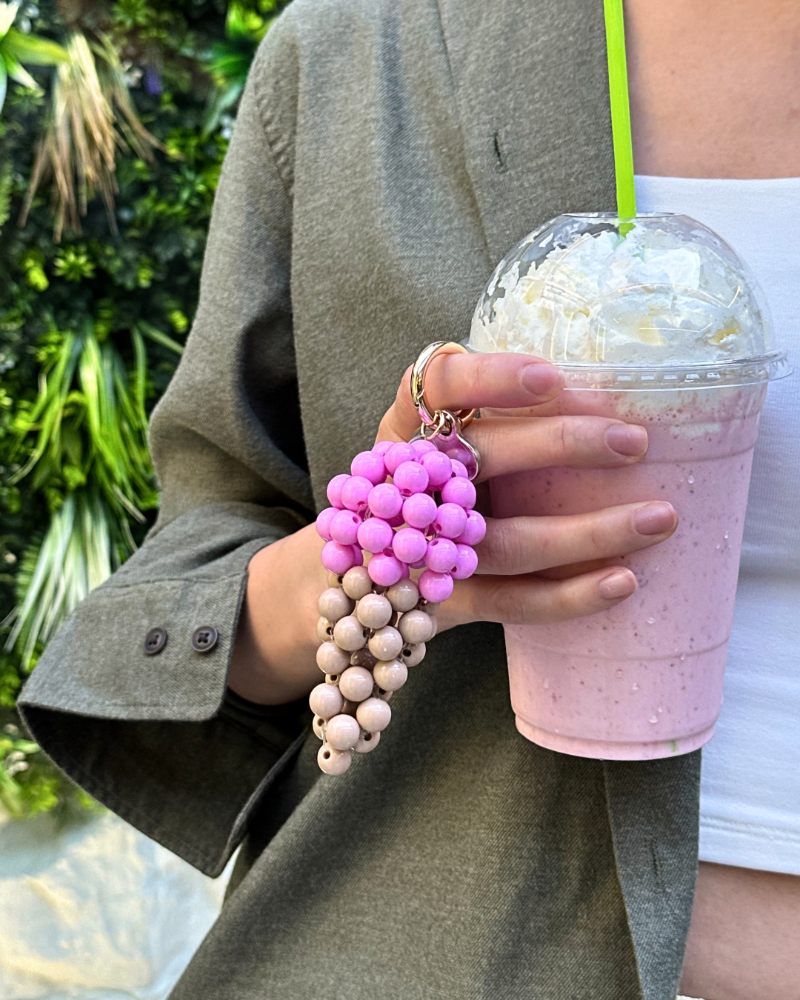 Ice Cream Charm – Beaded Bag Accessory