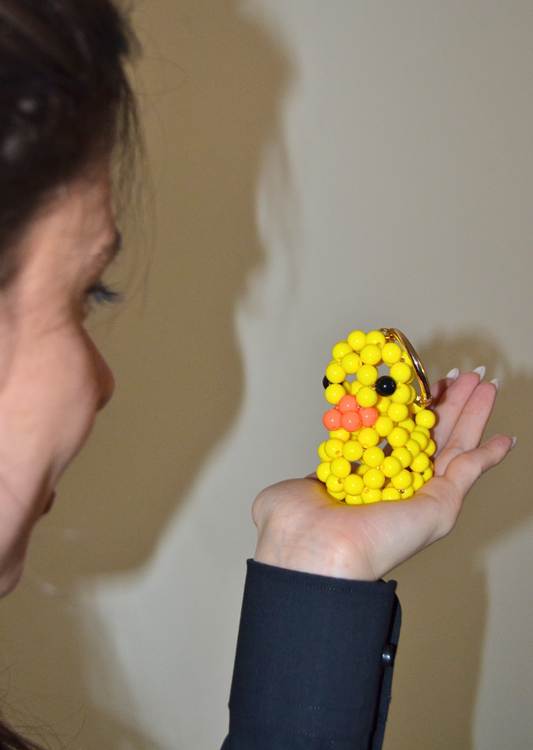 Duck Charm – Beaded Bag Accessory