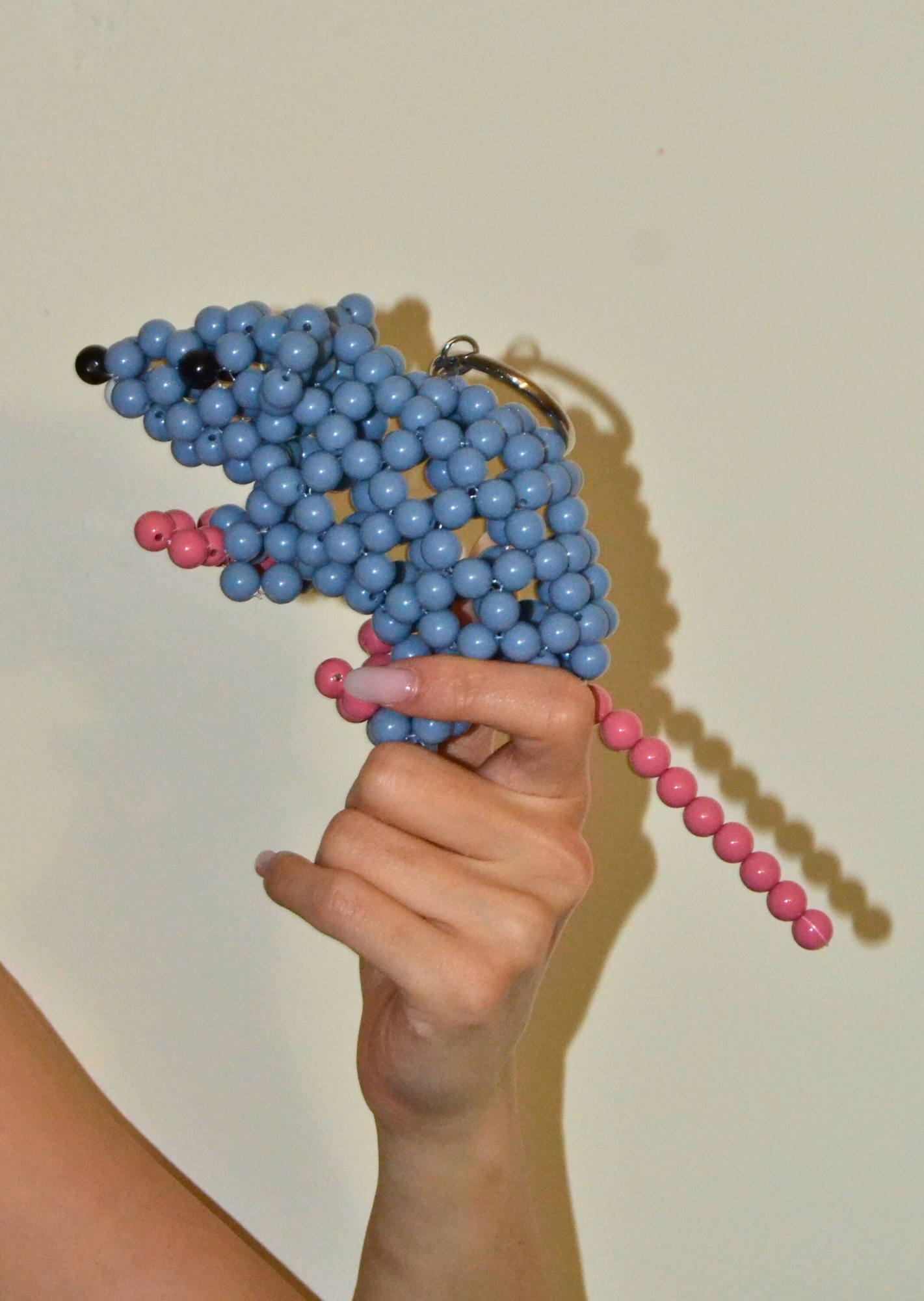 Rat Charm – Beaded Bag Charm