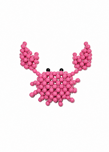 Crab Charm – Beaded Bag Charm