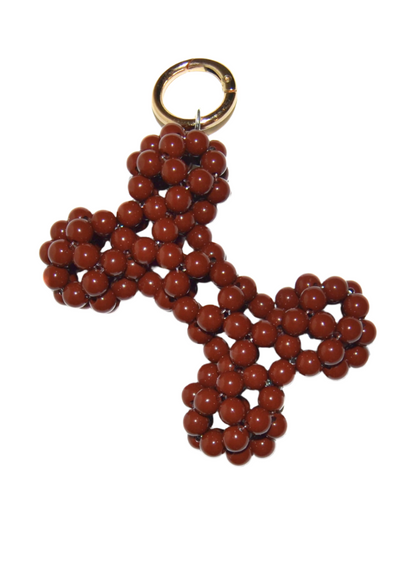 Bone Beaded Charm – Keychain or Bag Accessory