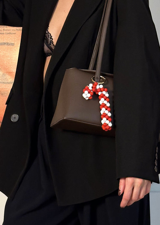 Candy Canes – Beaded Bag Accessory