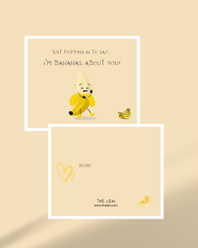 I’m bananas about you – Flirty & Fun Card
