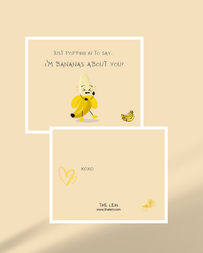 I’m bananas about you – Flirty & Fun Card