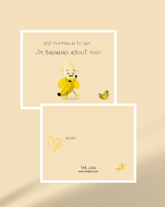 I’m bananas about you – Flirty & Fun Card