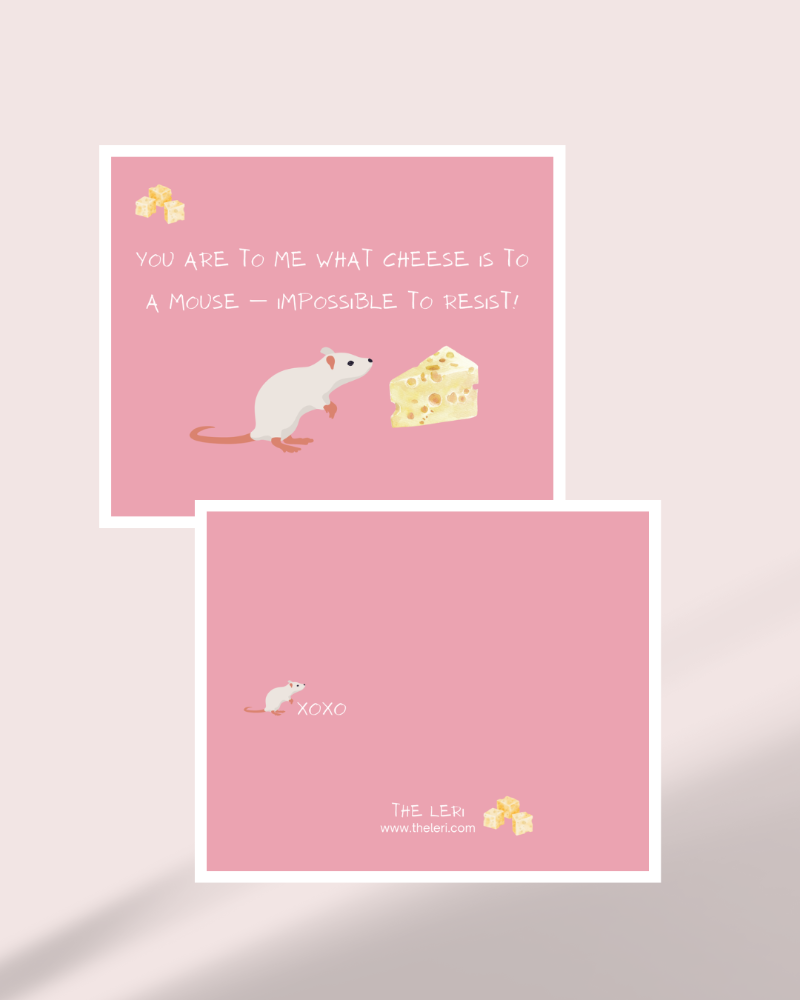Impossible to Resist - Cute & Cheesy Card