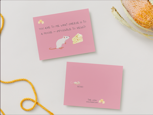 Impossible to Resist - Cute & Cheesy Card