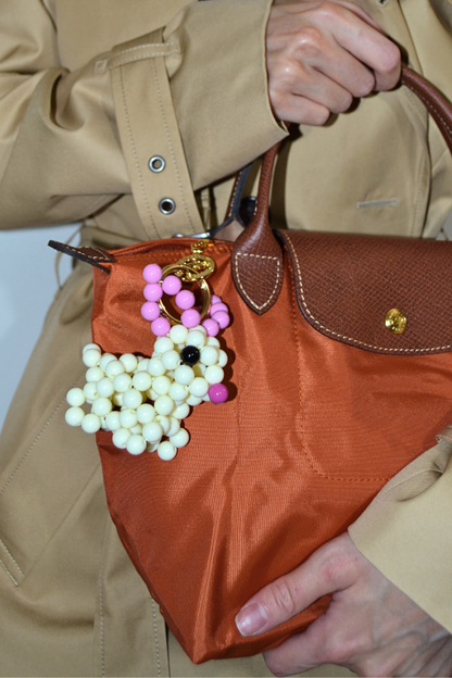 Bunny Beaded Charm – Cute Handmade Keychain or Bag Accessory