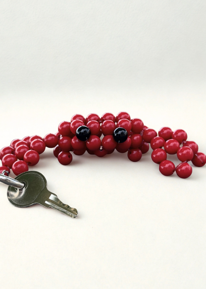 Crab Beaded Charm – Keychain or Bag Accessory