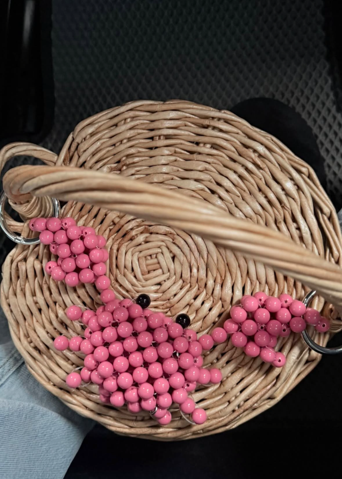 Big Crab Charm – Bold Beaded Bag Accessory