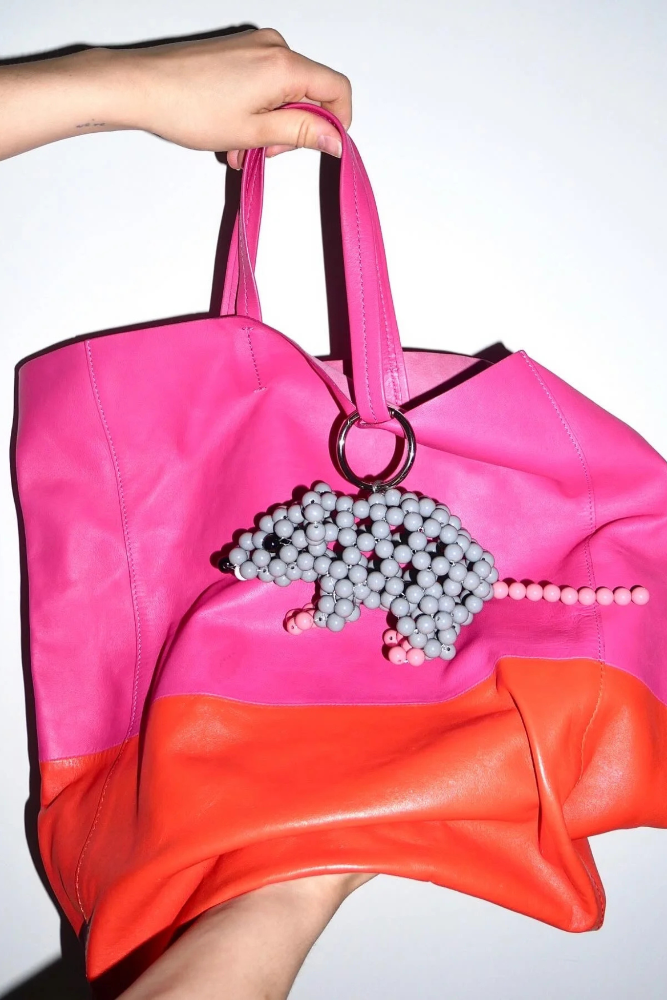 Cheeky Rat Charm – Beaded Bag Accessory