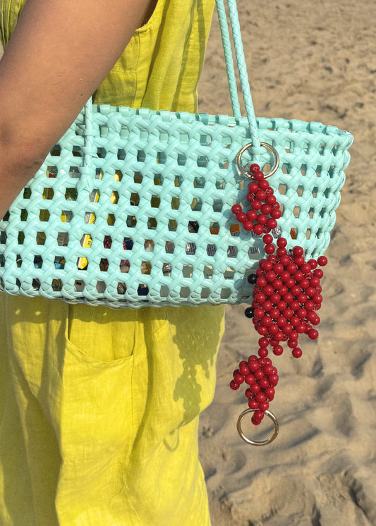 Crab Charm – Beaded Bag Charm