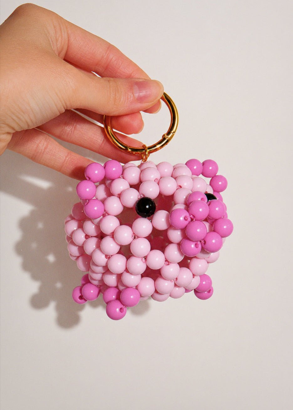 Piggy Charm – Beaded Bag Charm