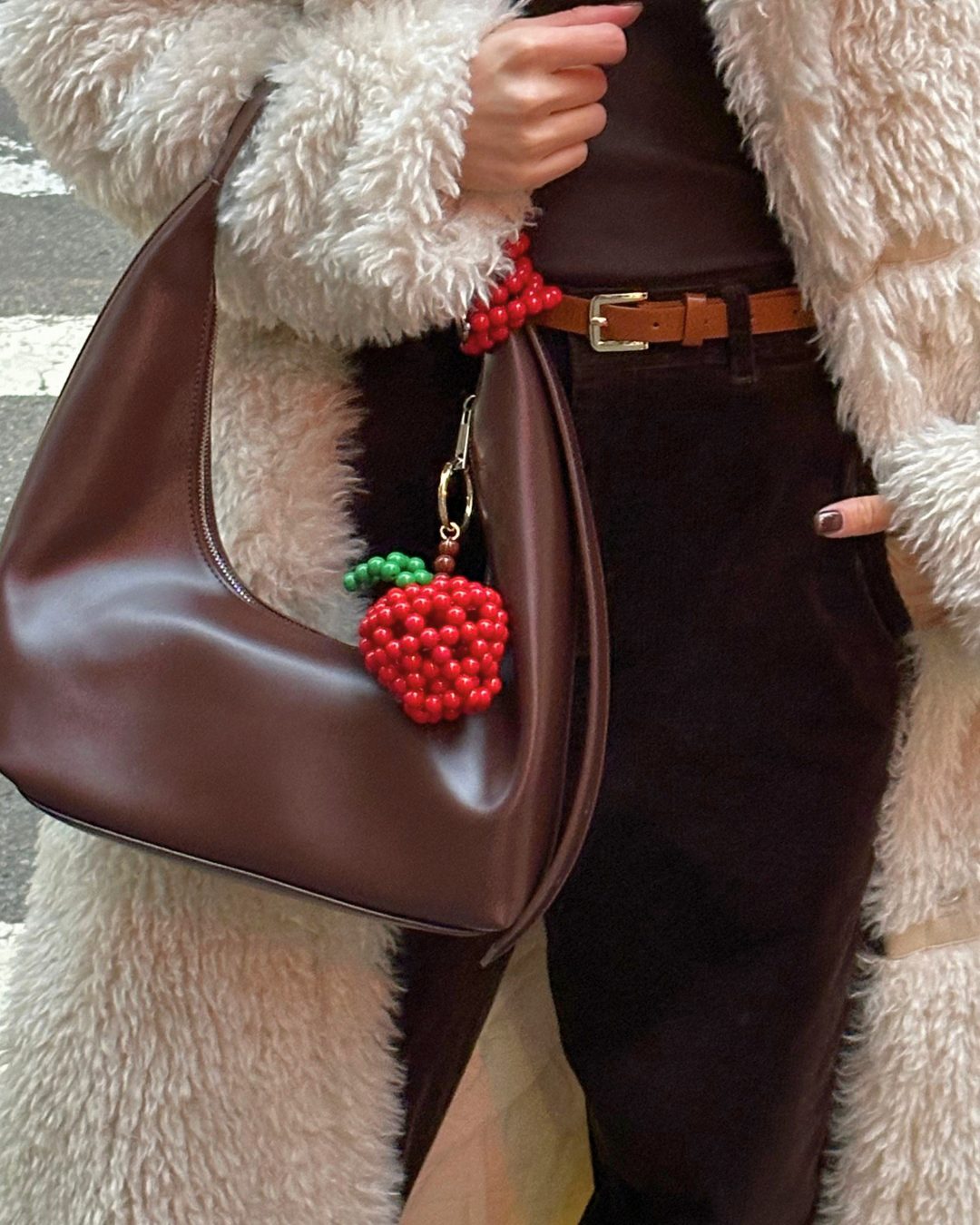 THE LERI x Mangia NYC Collab – Apple Beaded Bag Charm