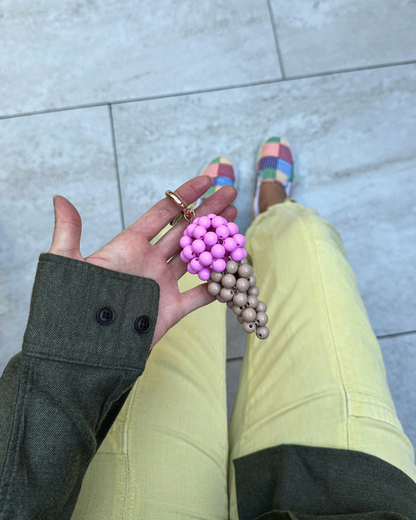 Ice Cream Charm – Beaded Bag Accessory