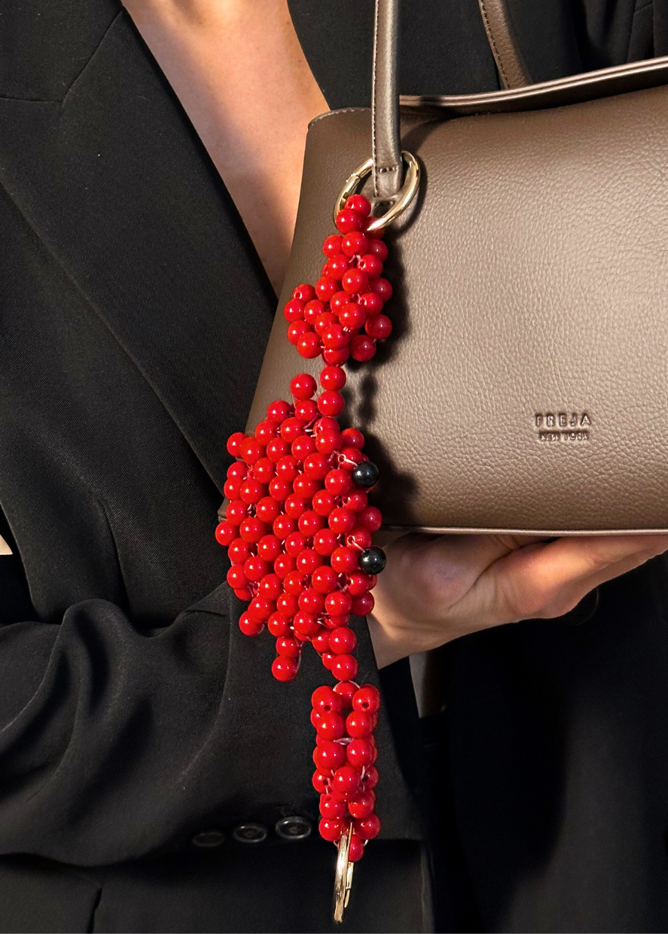 Big Crab Charm – Bold Beaded Bag Charm