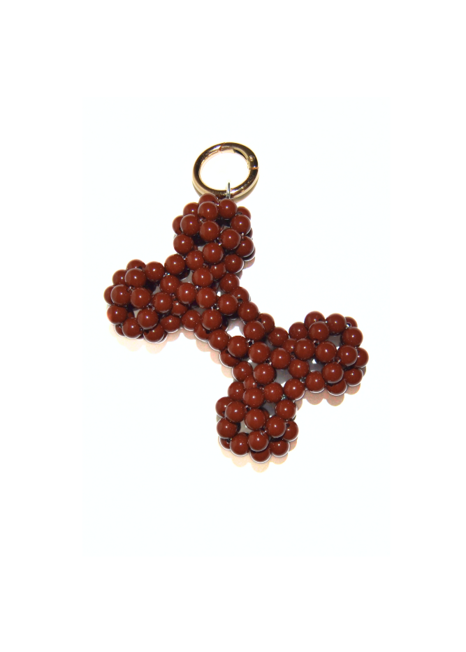 Bone Charm – Beaded Bag Accessory